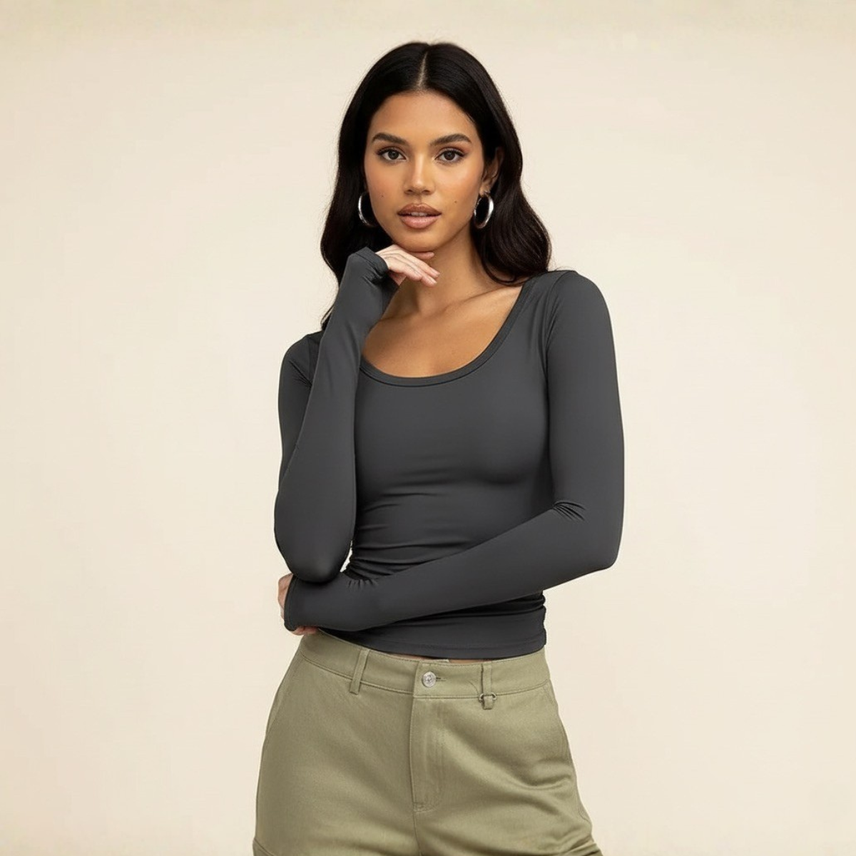 Slim Long-Sleeve Top